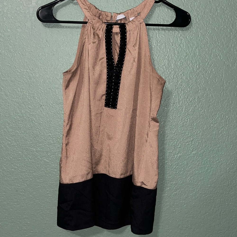 NY&C sleeveless blouse with sparkle gems
